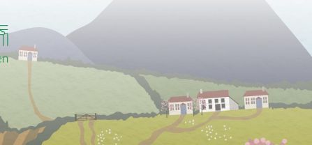 Grafik einer vielfältigen Agrarlandschaft