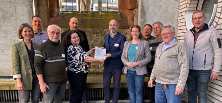 Landwirt*innen und Team der Bodensee-Stiftung übergeben CAP4GI-Empfehlungen an Herrn von Wuthenau (MLR)