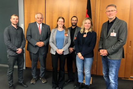 CAP4GI Projektmitarbeitende mit Hermann Färber