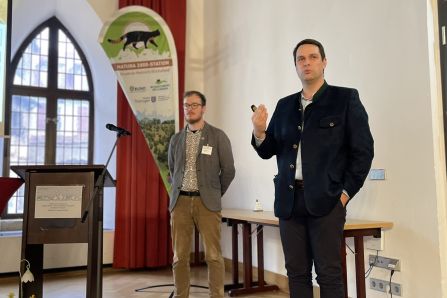 Vertreter des Nabu Thüringen und TBV beim Vortrag